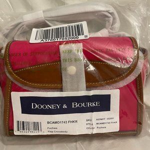 Dooney & Bourke Fuchsia Wayfarer Flap Crossbody